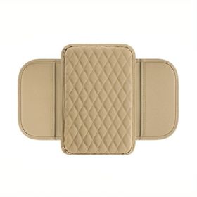 Car Armrest Box Reinforced Pad With Side Storage Bag