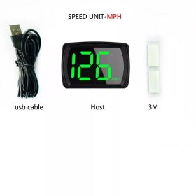 2024 New HUD Car Head-up Display MPH Speed Display 3-inch Multi-function LCD MPH Dashboard