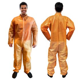 Orange Disposable Coveralls for Men/Women