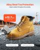 Steel Toe Work Boots US Size 9 Waterproof for Men Slip-Resistant