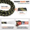 VEVOR Vertical Lifeline Assembly, 0.55'' x 100' Fall Protection Rope with 30 KN Breaking Tension, Polyester Roofing Rope with Steel Snap Hooks