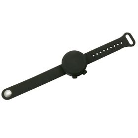 Outdooor Silicone Wristband Hand Sanitizer Disinfectant Bracelet (Color: Black)