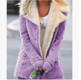 Women Winter Warm Coats New Style (Option: Purple-XL)