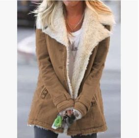 Women Winter Warm Coats New Style (Option: Light Brown-3XL)