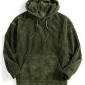 Export Quality English European And American Sizes Jacquard Round Neck Hoodie For Men And Women (Option: Green-M)