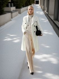 2025 New Women's Coat, Solid Color Coat, Essential For Autumn And Winter, Warm Coat (Option: M)