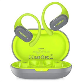 High-quality Bone Conduction Sports Mini TWS True Wireless Bluetooth Headset Similar To Pro Air Earphones (Color: Green)