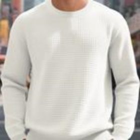 Export Quality English European And American Sizes Jacquard Round Neck Hoodie For Men And Women (Option: White-XL)