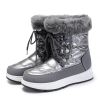 Winter new high tube warm large size women's shoes plus velvet snow boots fashion women's boots 36-43
