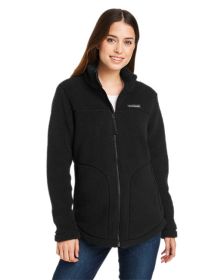 Ladies' West Bend��������� Sherpa Full-Zip Fleece Jacket - CHALK - L (Color: Black, size: L)