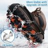 Shoe Ice Claws, Traction Shoe Nails, Ice and Snow Grip Straps with 19 Stainless Steel Nails, Shoe Claws Anti-Slip Boot Nails, Suitable for Walking