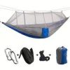 Camping Hammock with Net with 440 lb Capacity - Lightweight Camping Hammock Chair - Double or Single Size with Tree Strap and Included Carry Bag - Sui
