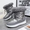 Winter new high tube warm large size women's shoes plus velvet snow boots fashion women's boots 36-43