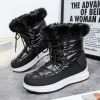 Winter new high tube warm large size women's shoes plus velvet snow boots fashion women's boots 36-43