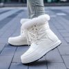 Winter new high tube warm large size women's shoes plus velvet snow boots fashion women's boots 36-43