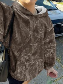 Hoodie Hot Sale Long Sleeve Jungle Maple Leaf Branches (Option: Color 4-XS)